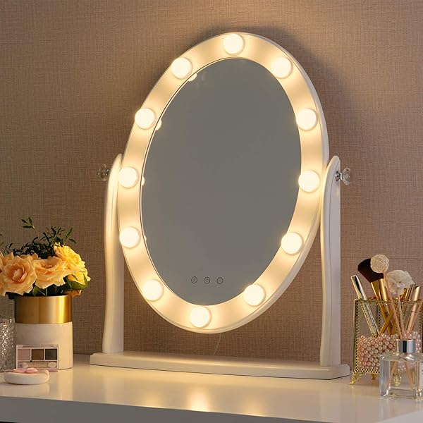 vintage dressing table mirror with lights