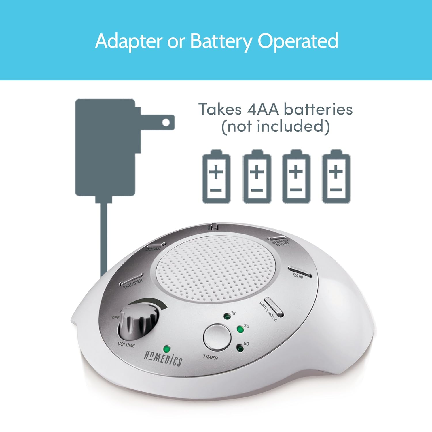 homedics white noise machine baby