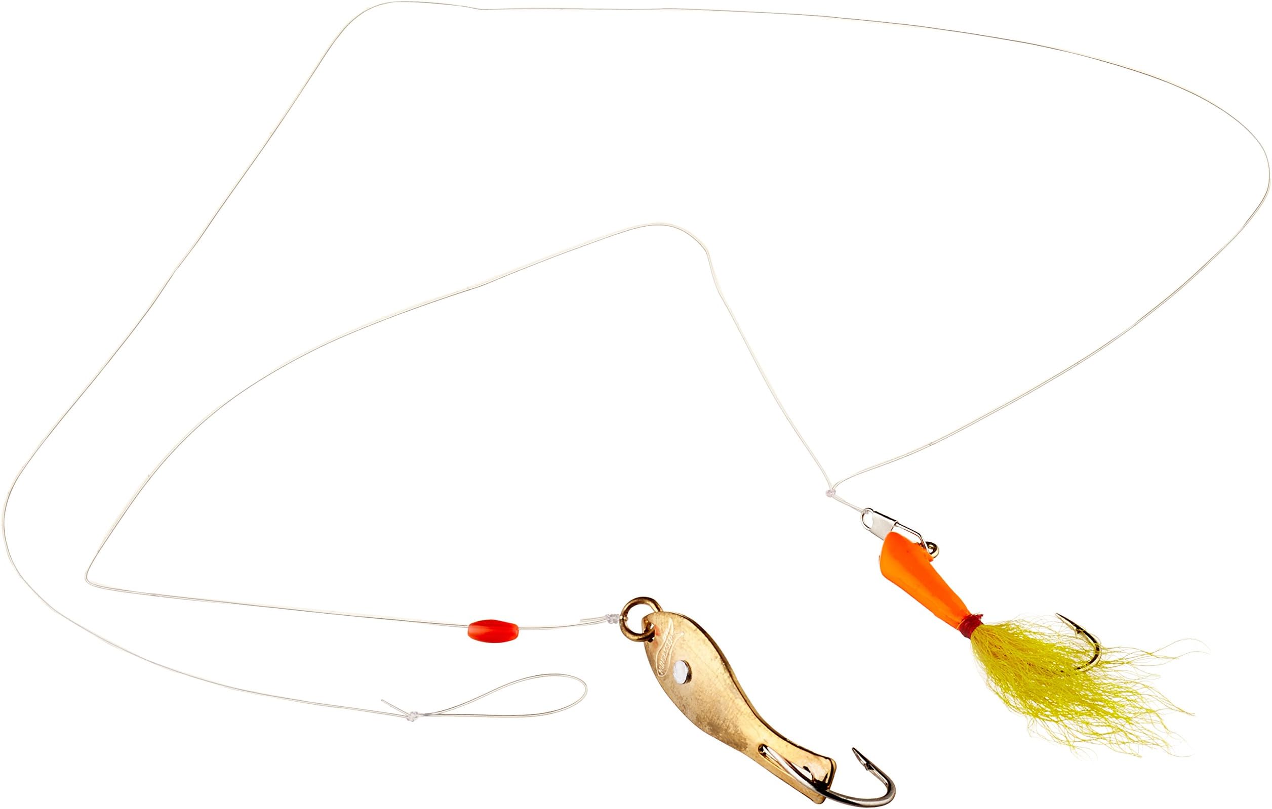 Nungesser Shad Rig, 3/16-Ounce, Orange/Yellow Dart and Gold Spoon