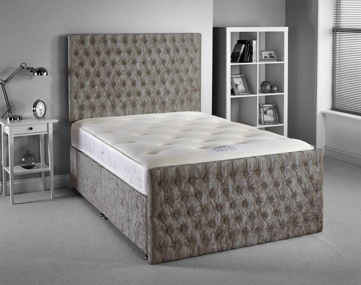 Luxan Provincial Bed Set - Silver - Superking 6ft - 4 Drawers