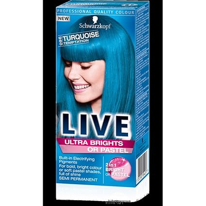 Schwarzkopf Live Color XXL Semi-permanenten Ultra Brights Haar Farbe 96-turquoise Temptation