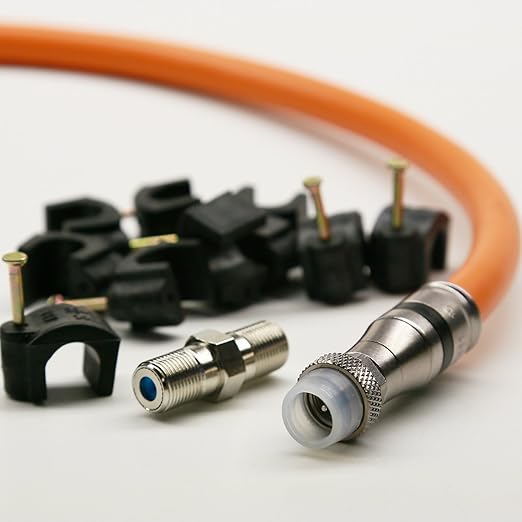 RG11 CABLE with Weather Boot F Connectors TriShield