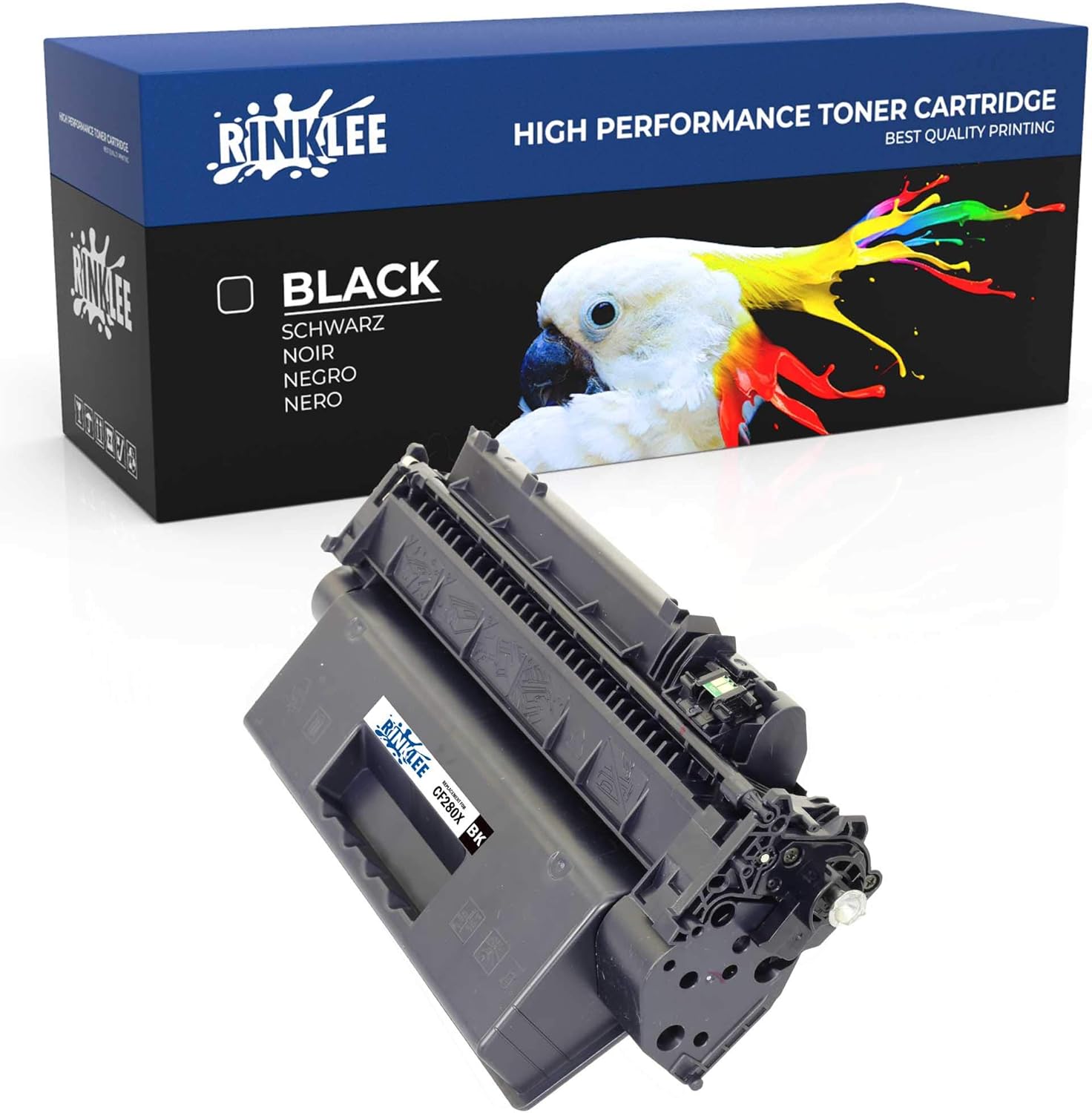 RINKLEE CF280X 80X Toner Cartridge Compatible with HP Laserjet Pro 400 M401A M401D M401DN M401DNE M401DW M401N MFP M425DN MFP M425DW