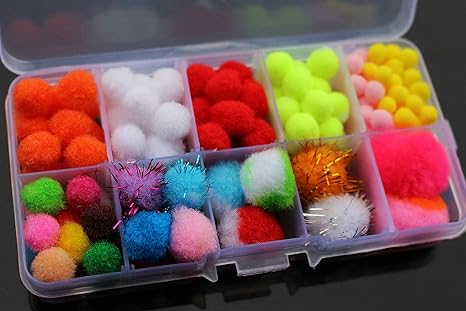 100 huevos surtidos para pesca con mosca en caja: Amazon.es: Deportes y aire libre
