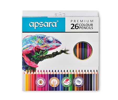 Apsara 101256003 Color Pencils - 26 Shades (Multicolor)