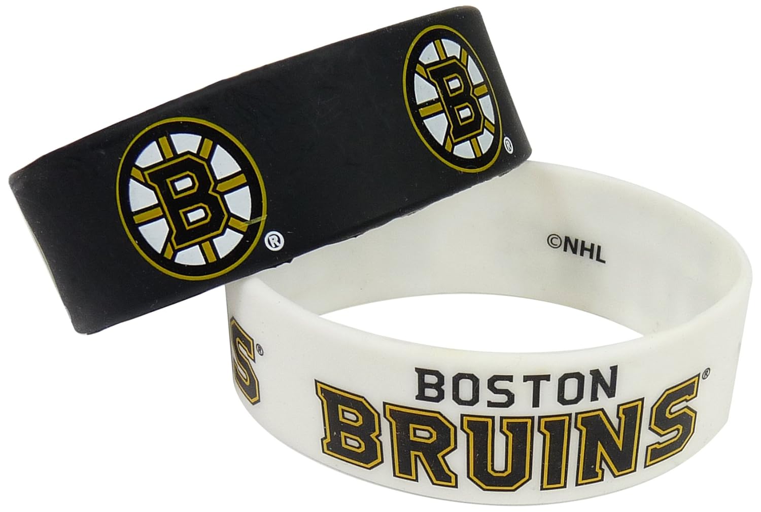 NHL New Jersey Devils Silicone Rubber Bracelet 2 Pack