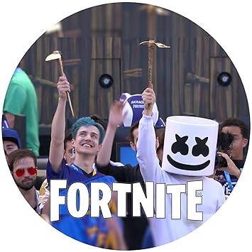 Ll Fortnite Mrshmello X Ninja Fondant Tortenaufleger - 