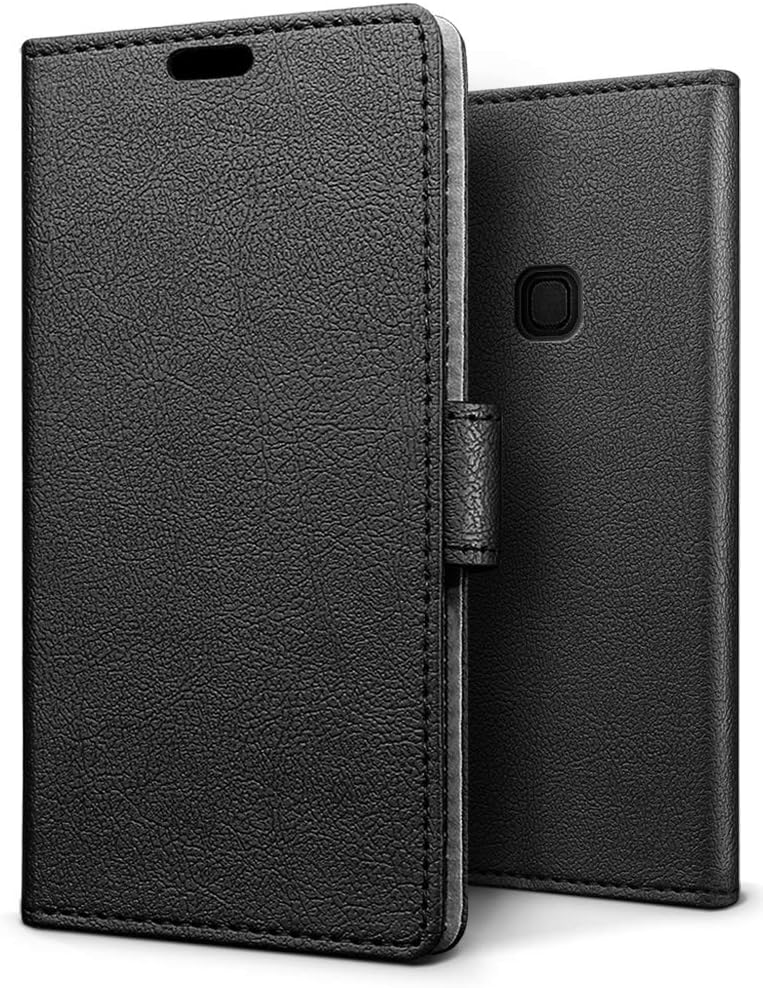 SLEO Case for Samsung Galaxy A9 (2018) Case - Luxury Slim PU Leather Flip Protective Magnetic Wallet Cover Case for Samsung Galaxy A9 (2018) with Card Slot and Stand Feature - Black