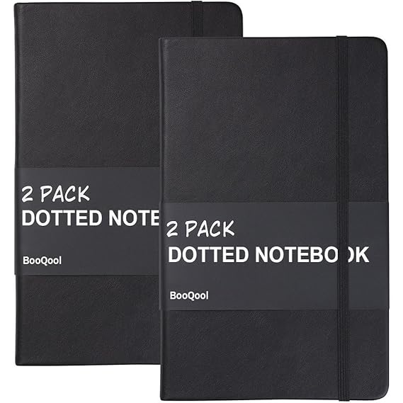 Dotted Bullet Journal/Notizbuch (2 Pack) - Lemome Hardcover Dot Grid Notizbuch, Premium Thick Paper Kunstleder Schreibheft
