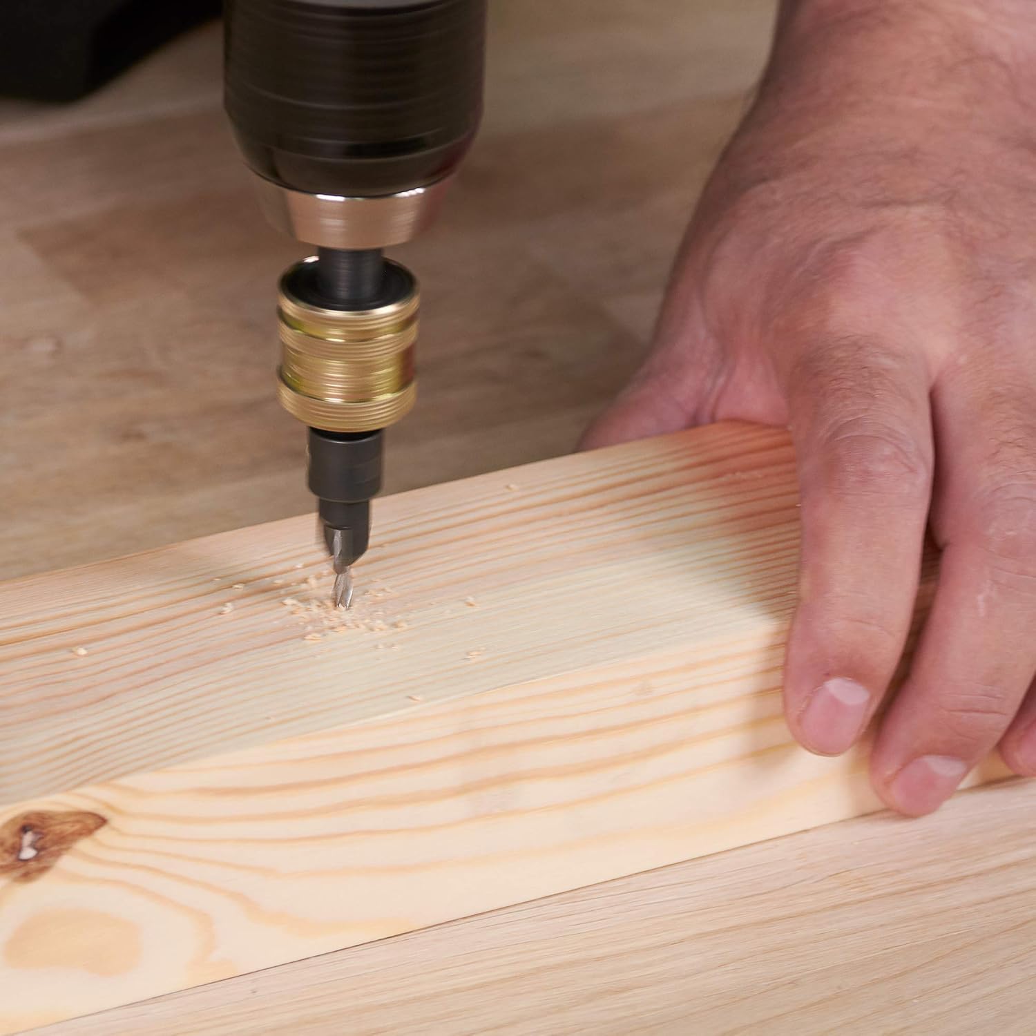 Trend Snappy 12.7mm TCT Countersink with 5mm HSS Drill, Adjustable Length, Quick Release System, SNAP/CS/5MMTC - Image 4