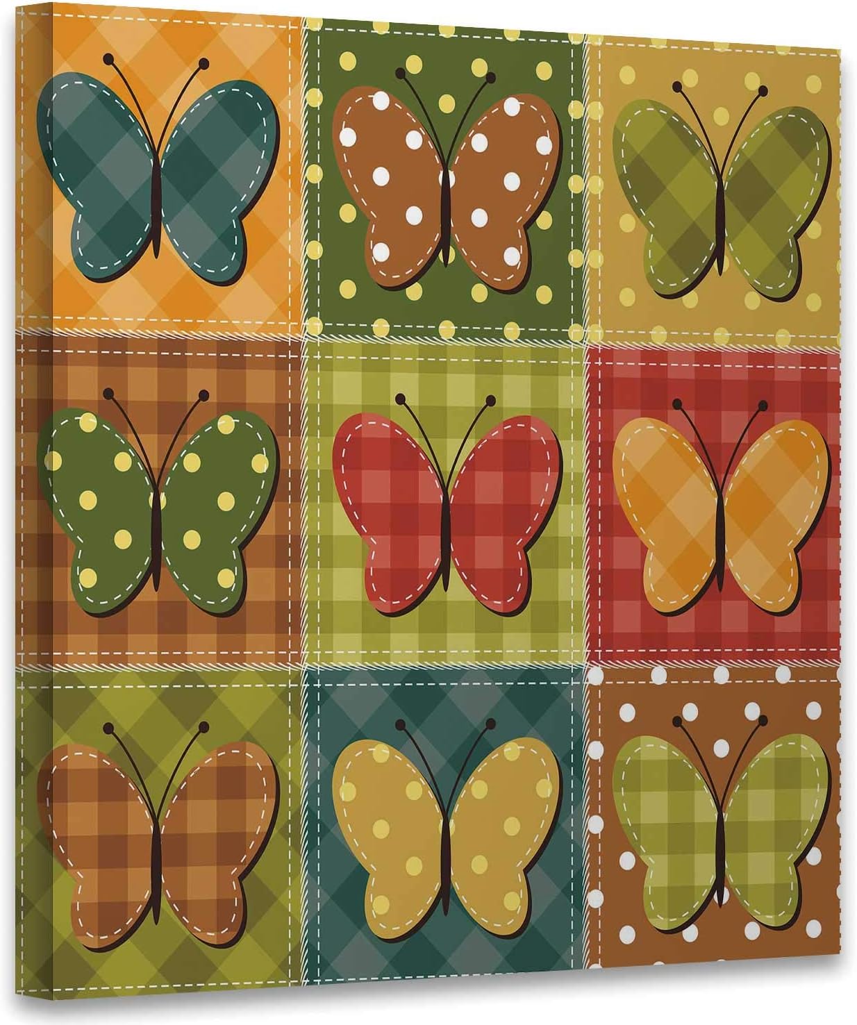 8x8 garden kit on Amazon Com Patchwork With Butterflies Painting Kit For Kids Home Decorations For Living Room 8x8 Home Kitchen