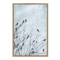 SIGNWIN Framed Canvas Wall Art Birds on Tree Canvas Prints Home Artwork Decoration for Living Room,Bedroom - 16