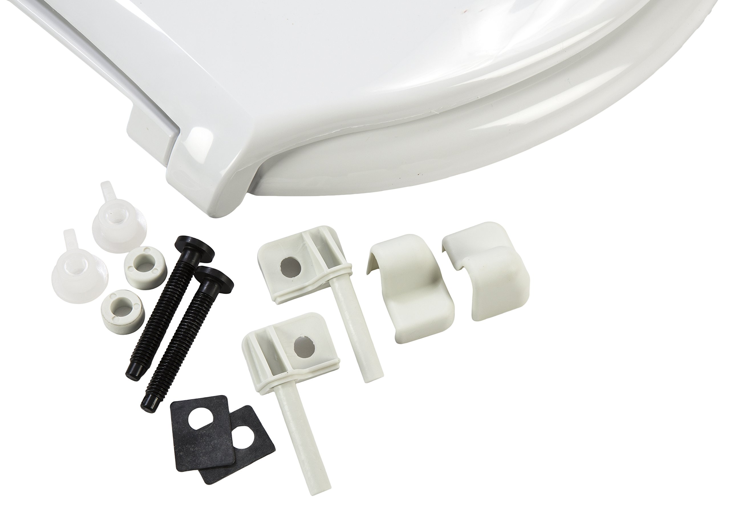 Big John 6W Oversized Toilet Seat with Cover For Round Or Elongated