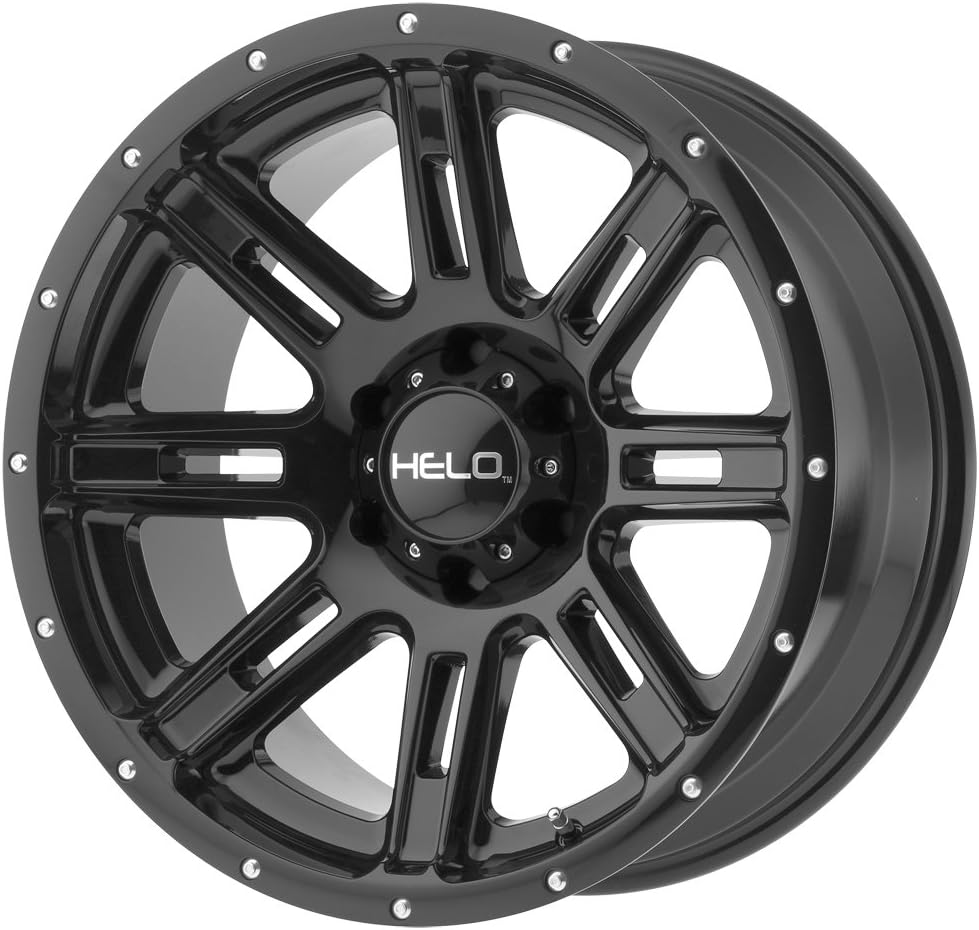 HELO HE900 Gloss Black Wheel with Painted and Chromium (hexavalent compounds) (20 x 10. inches /6 x 106 mm, -24 mm Offset)