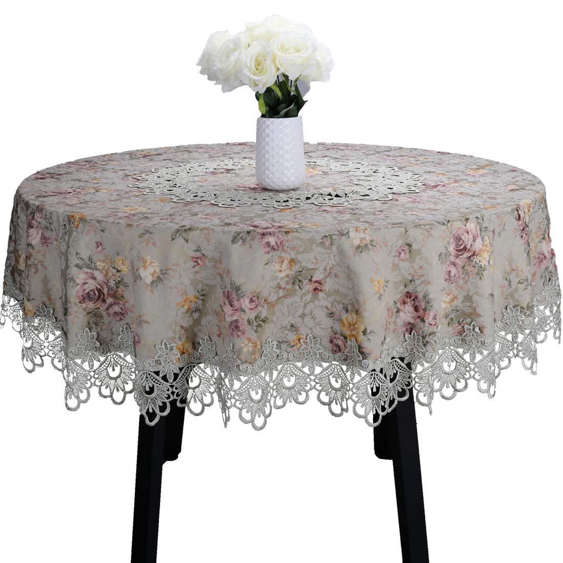 Best 48 inch table cloth round