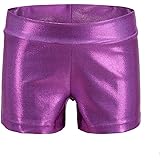 Girls Dance Short Gymnastics Athletic Shorts Sparkle Glitter Tumbling Bottoms