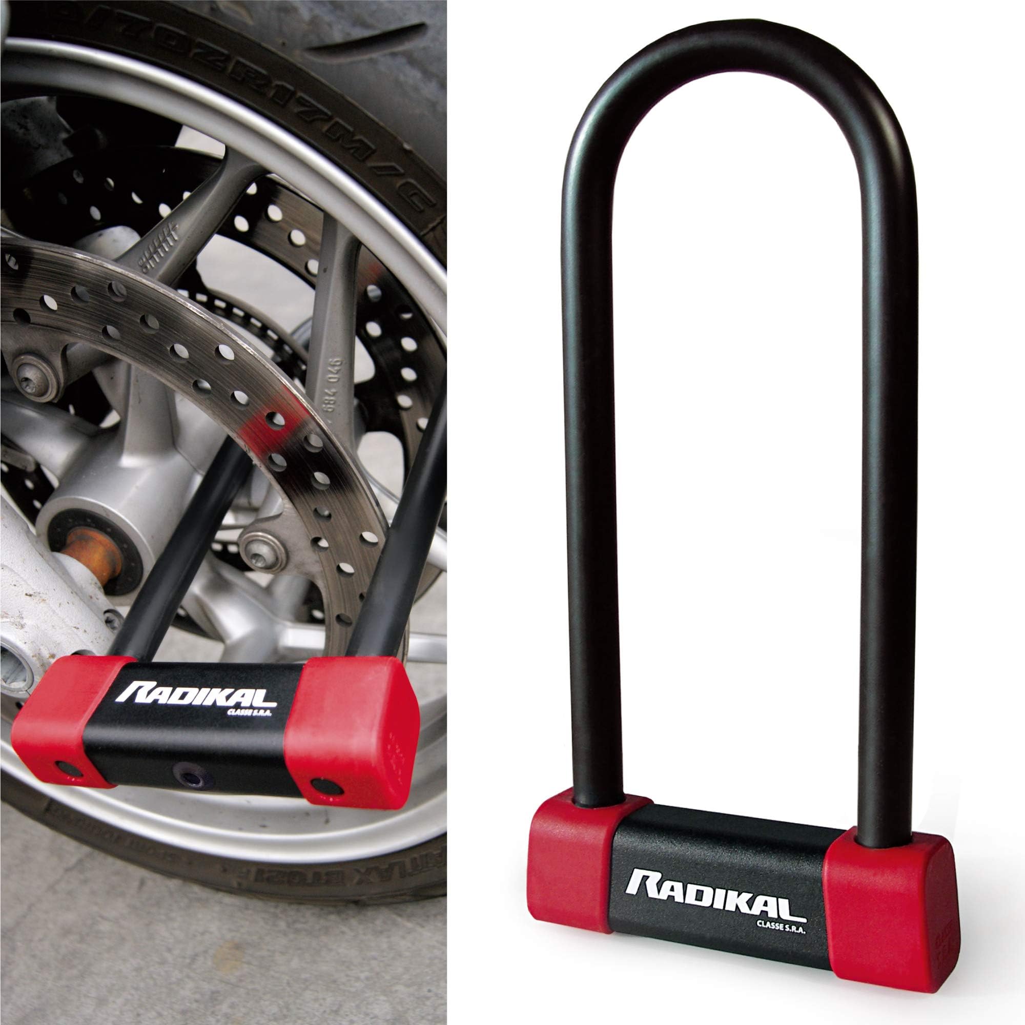 RADIKAL RK250R anti-theft U padlock high-end approved CLASSE SRA 18 85x250
