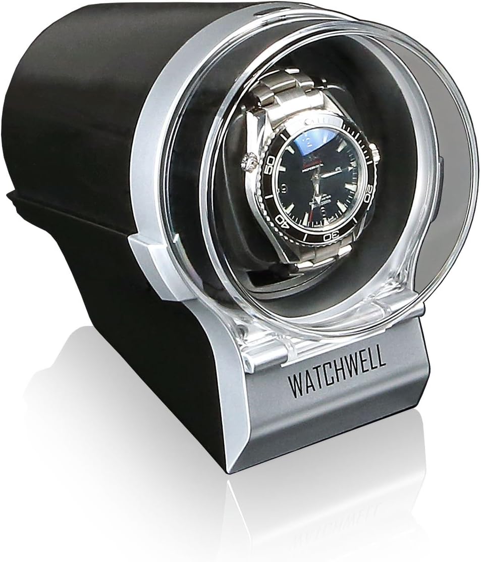 Watchwell Watch Winder Devo Silver/Black