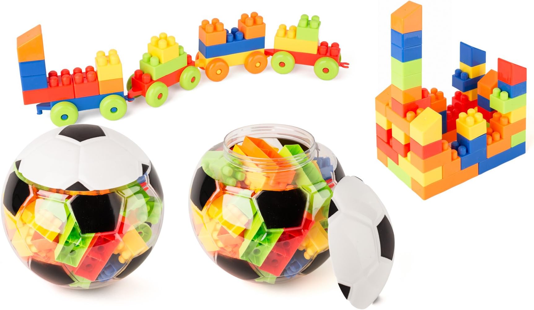 Happy Blocks Soccer Ball - Black