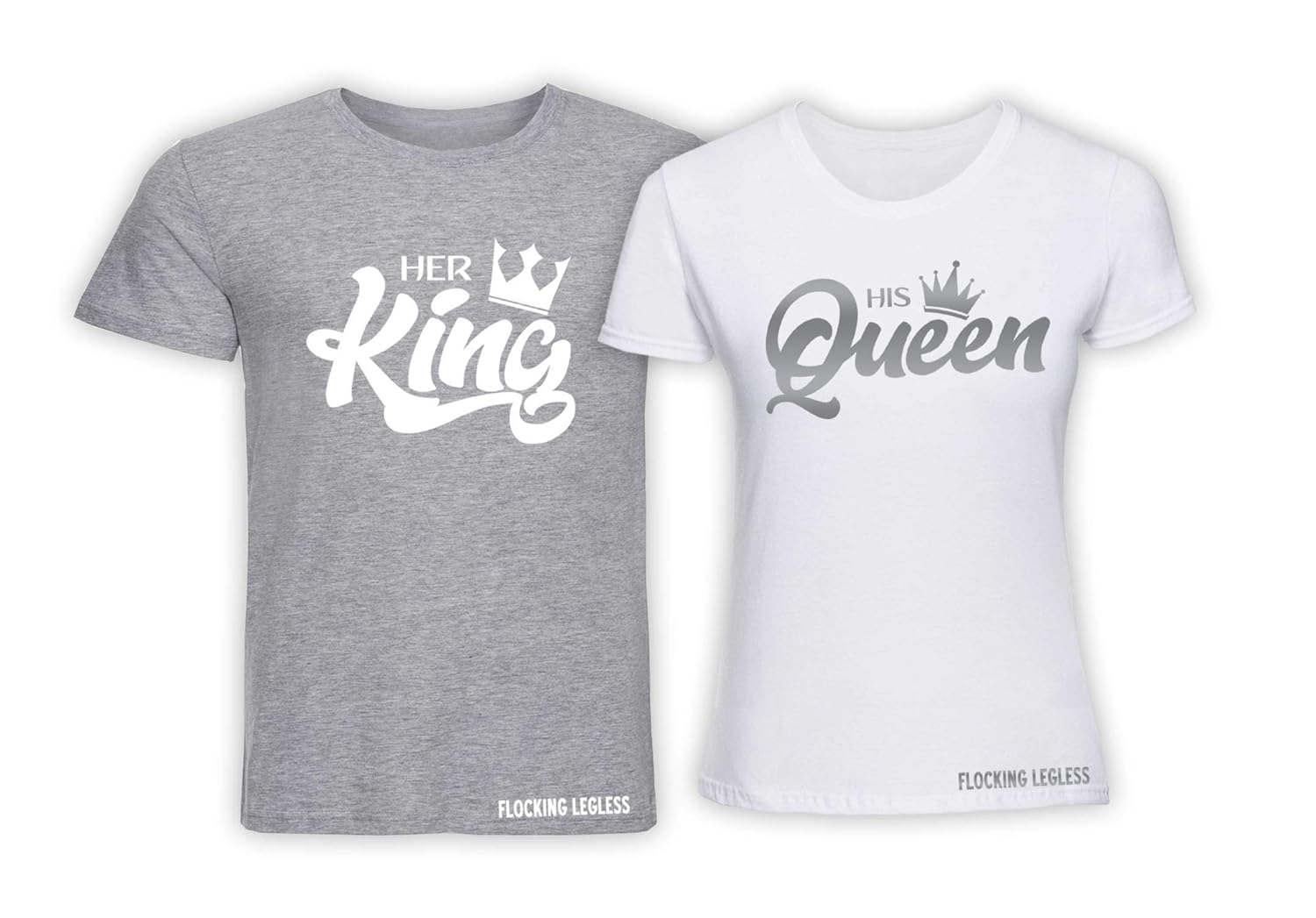His and Hers Wedding Anniversary Gift Present King and Queen Set Husband and Wife Couples 