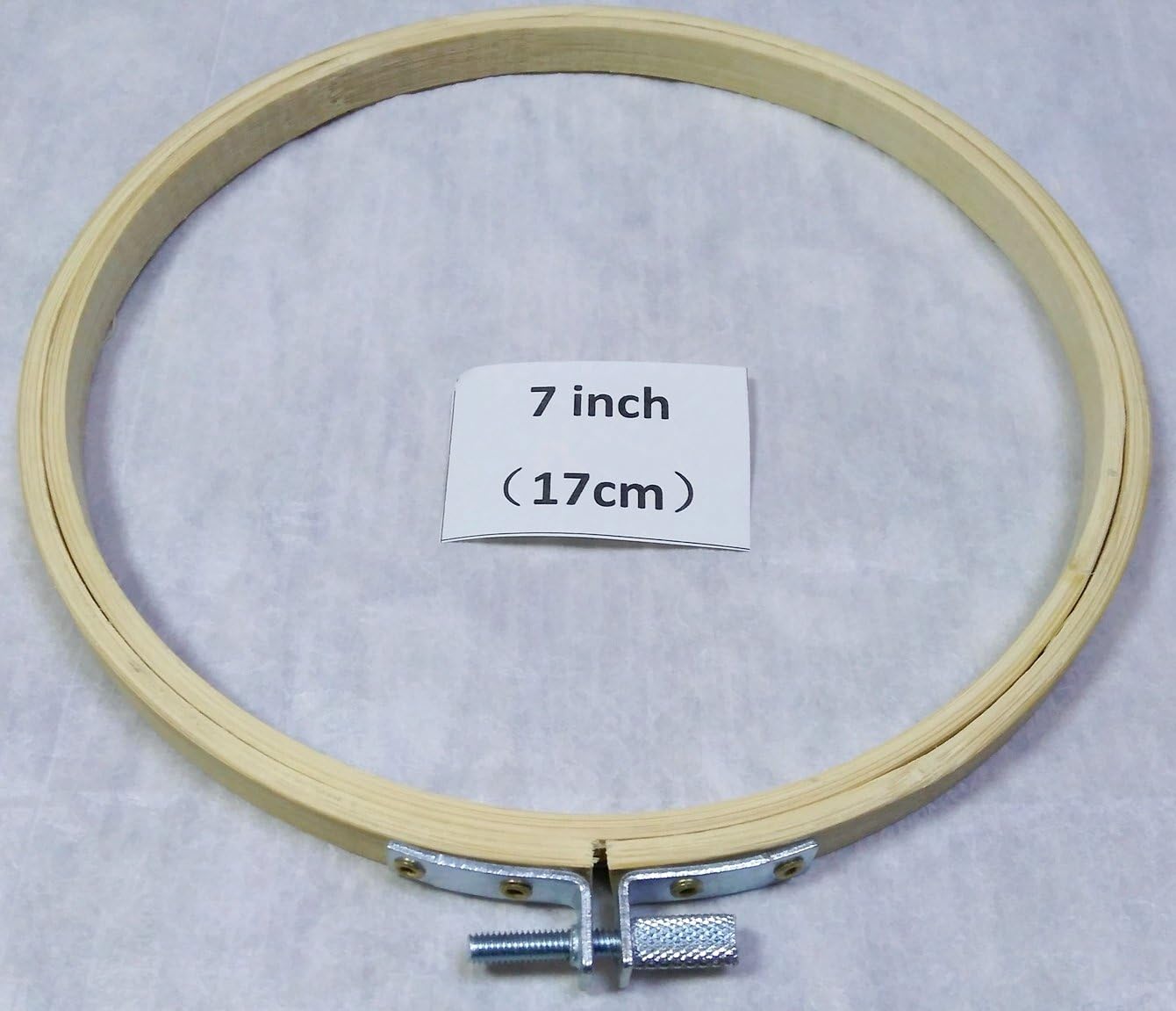 JiangQiao Embroidery Hoop Tambour Bamboo Circle Ring Round Frame for Cross Stitch DIY Craft (7 inch)