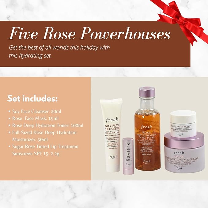 fresh rose hydration skincare essentials
