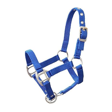 German Riding Miniline Shetty Nylonhalfter ''Petit'' 2-Fach verstellbar chromfarbene Beschläge