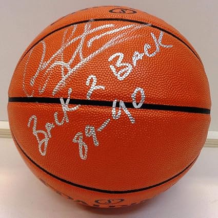 dennis rodman autographed basketball