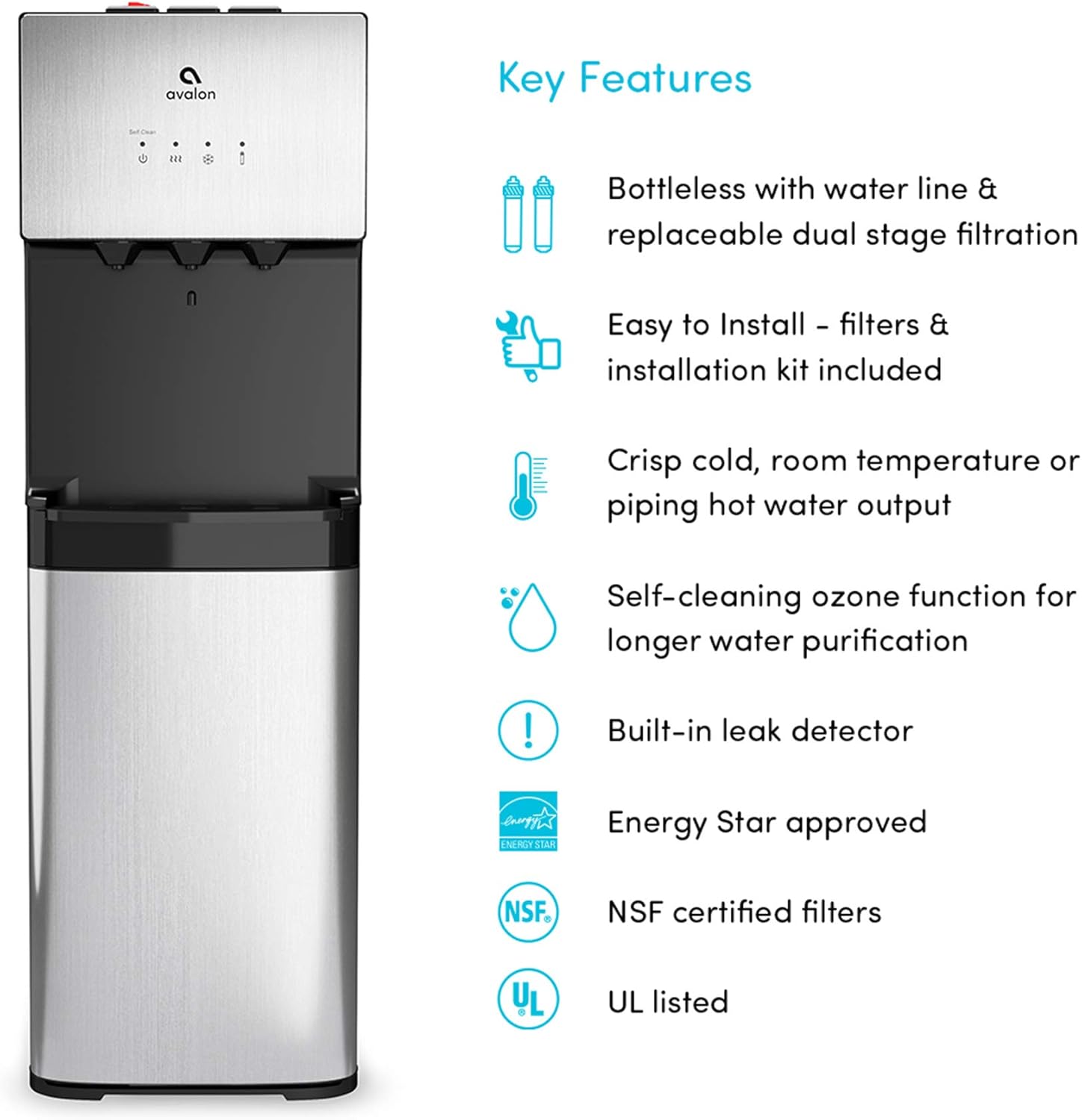 avalon water dispenser bottleless