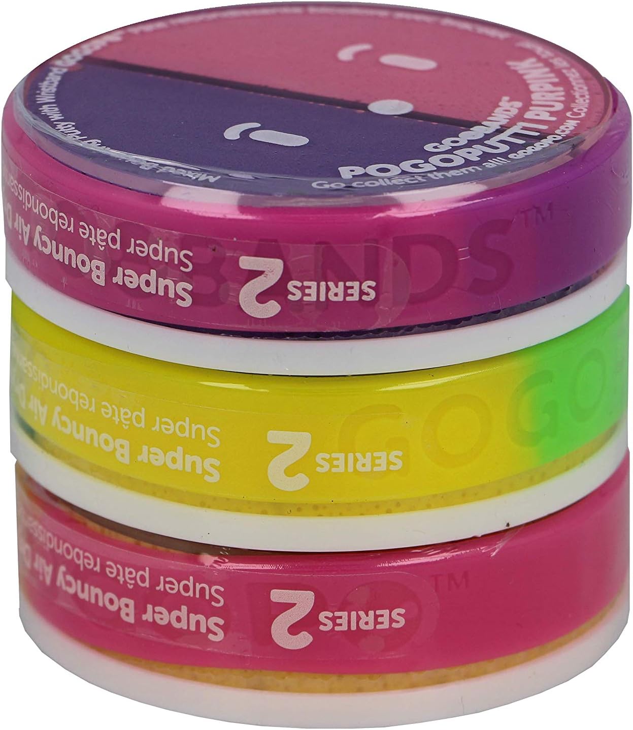 GOGOPO GooBands Pogoputti Colour Mix Bouncy Putty Lucky Dip (3 Pack)