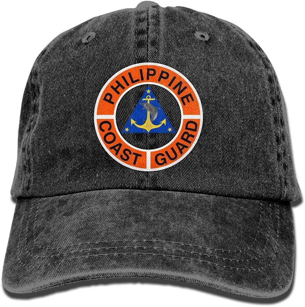 Baseball Cap Philippine Coast Guard Adjustable Baseball Cap Denim Hat