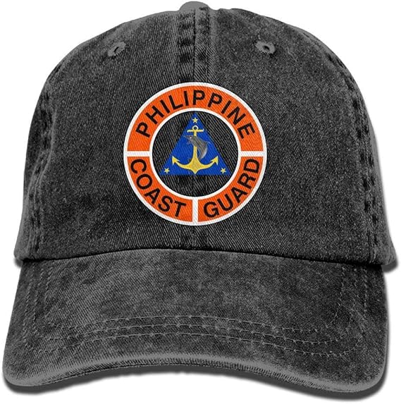 Baseball Cap Philippine Coast Guard Adjustable Baseball Cap Denim Hat