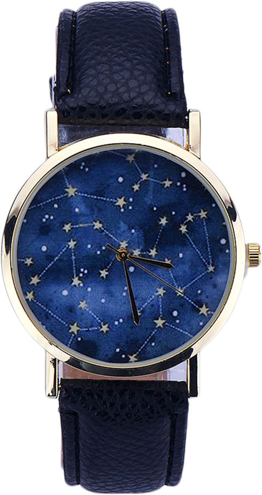 Women Men Math Formula Equation Dial Leather Quartz Watch Student Watches