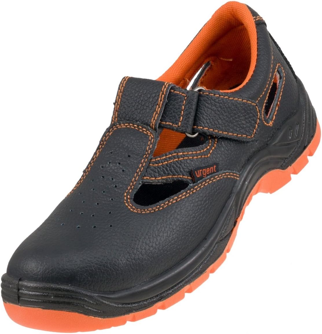 UrgentLeightweight Leather Men 's Sandal Safety Work Shoe with Steel Toe Cap 301 S1