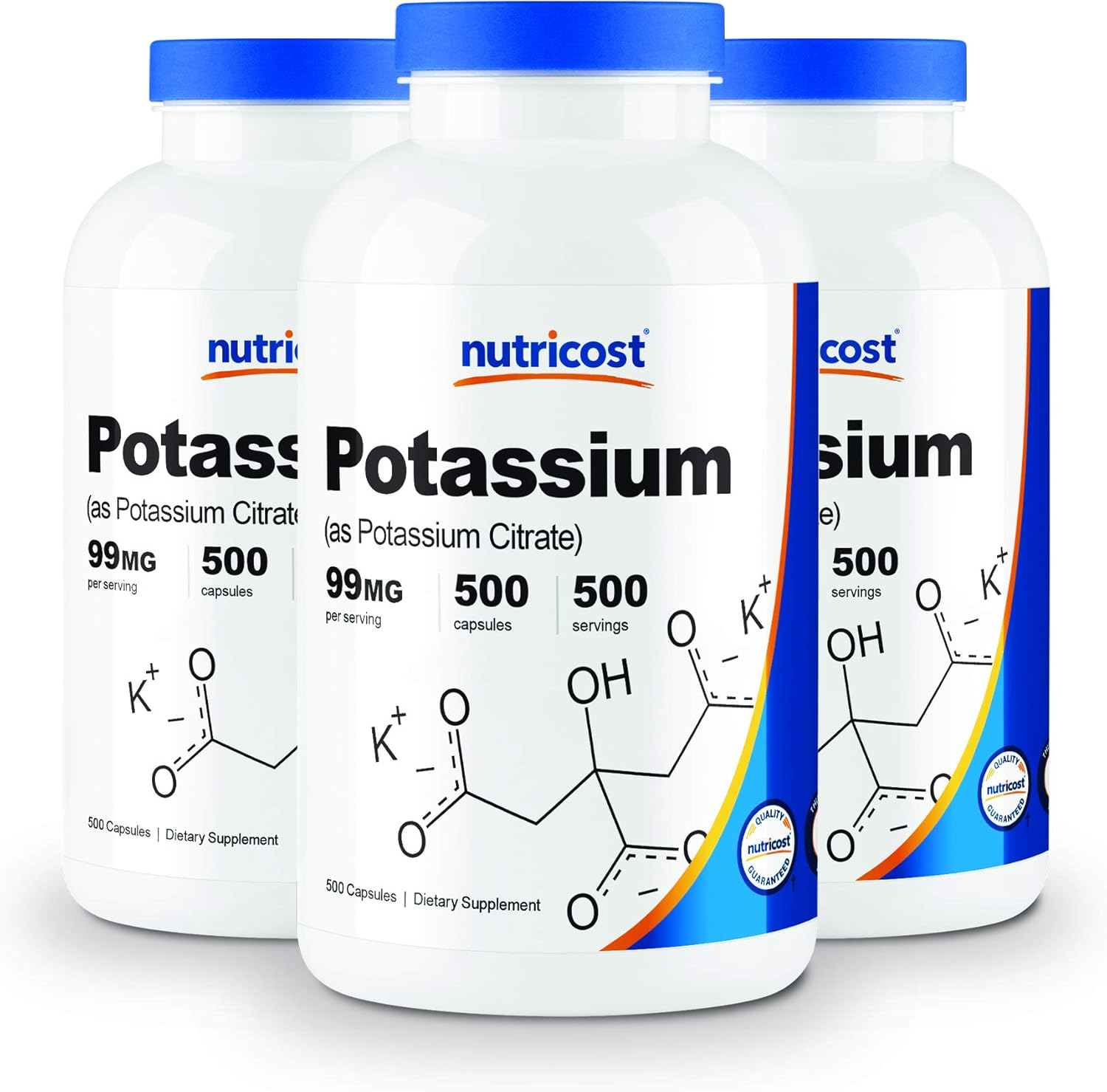 Nutricost Potassium Citrate 99mg, 500 Capsules: Health & Personal Care