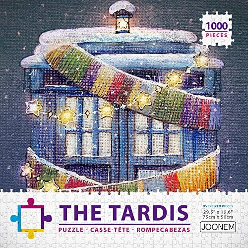 The TARDIS Dr Who 1000 Pieces Jigsaw Puzzle - Play With The Fictional Time Machine Police Box that the Doctor Travels Around Plant By Joonem Puzzles