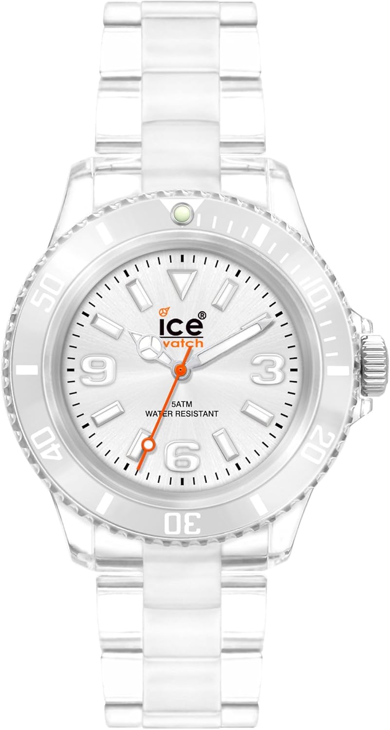 Ice-Watch Unisex-Armbanduhr Small Classic Clear Silver CL.SR.S.P.09