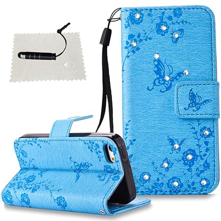 TOCASO iPhone 5 Hülle, Tasche iPhone 5/iPhone 5S Leder Braun iPhone 5/iPhone 5S Flip Case