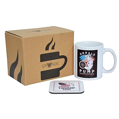 Donald Pump Trump Coffee Mug | Includes Coaster | Dominican Republic | Ubuy