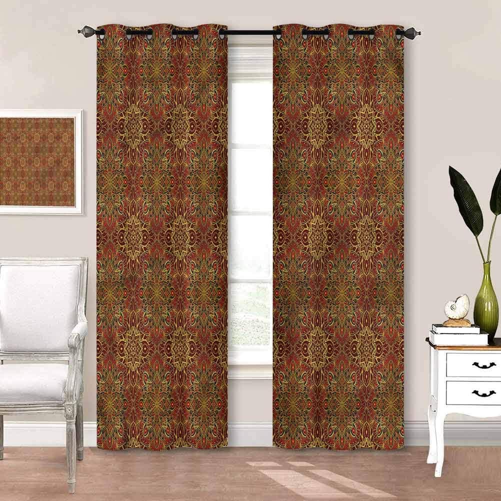 paintinghome Curtain Burgundy, Medieval Design Blackout
