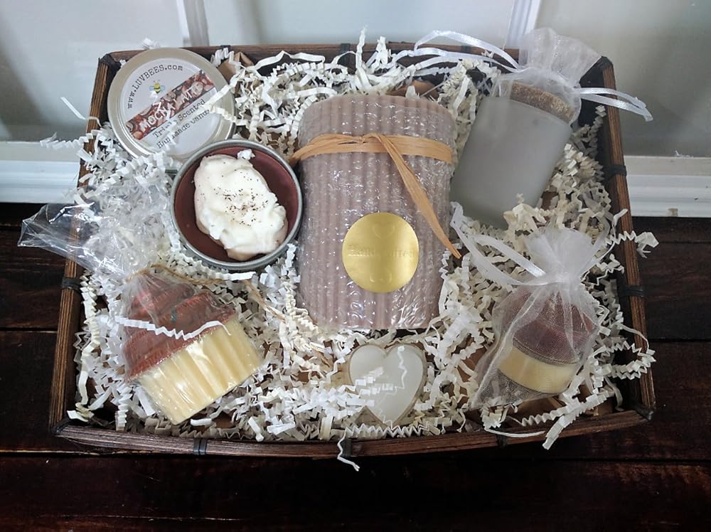 Coffee and Chocolate Lovers Candle Gift Basket