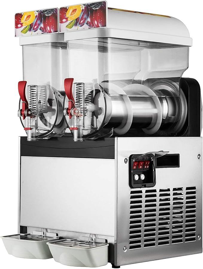 HODOY 2x15L Macchina Per Granita Professionale 400W Granitore Elettrico