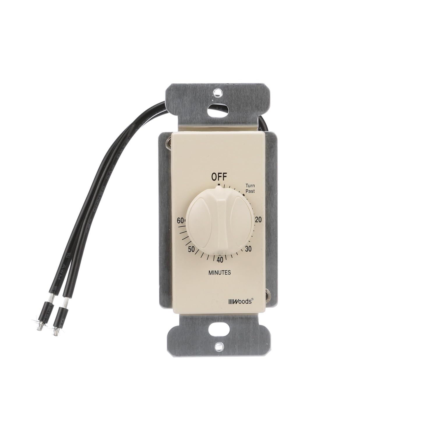 White Woods 59714 InWall 30 Minute Spring Wound Timer Electrical Switches