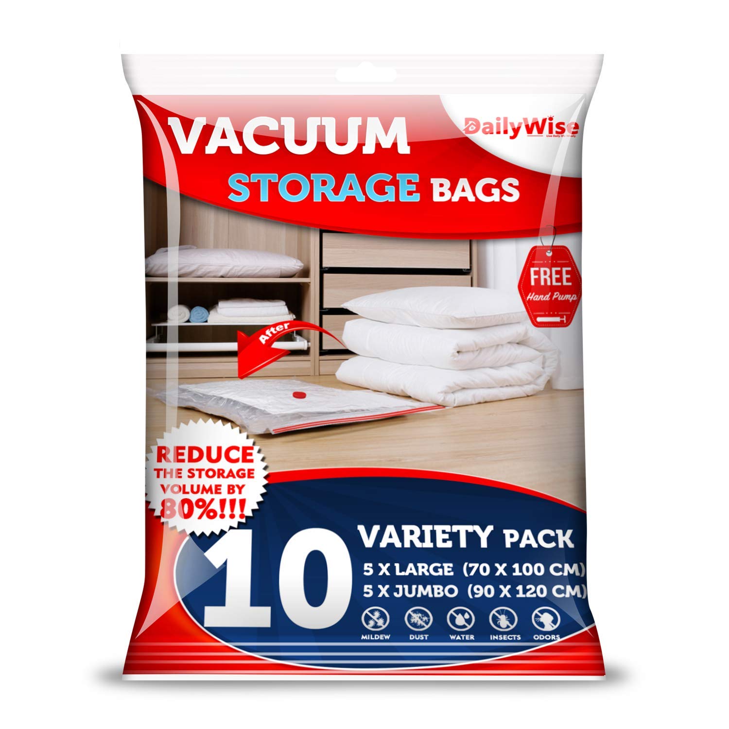 Best jumbo vacuum storage bags 24 pack