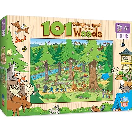 MasterPieces 101 Things to Spot in The Woods - 101 Piece Kids Puzzle