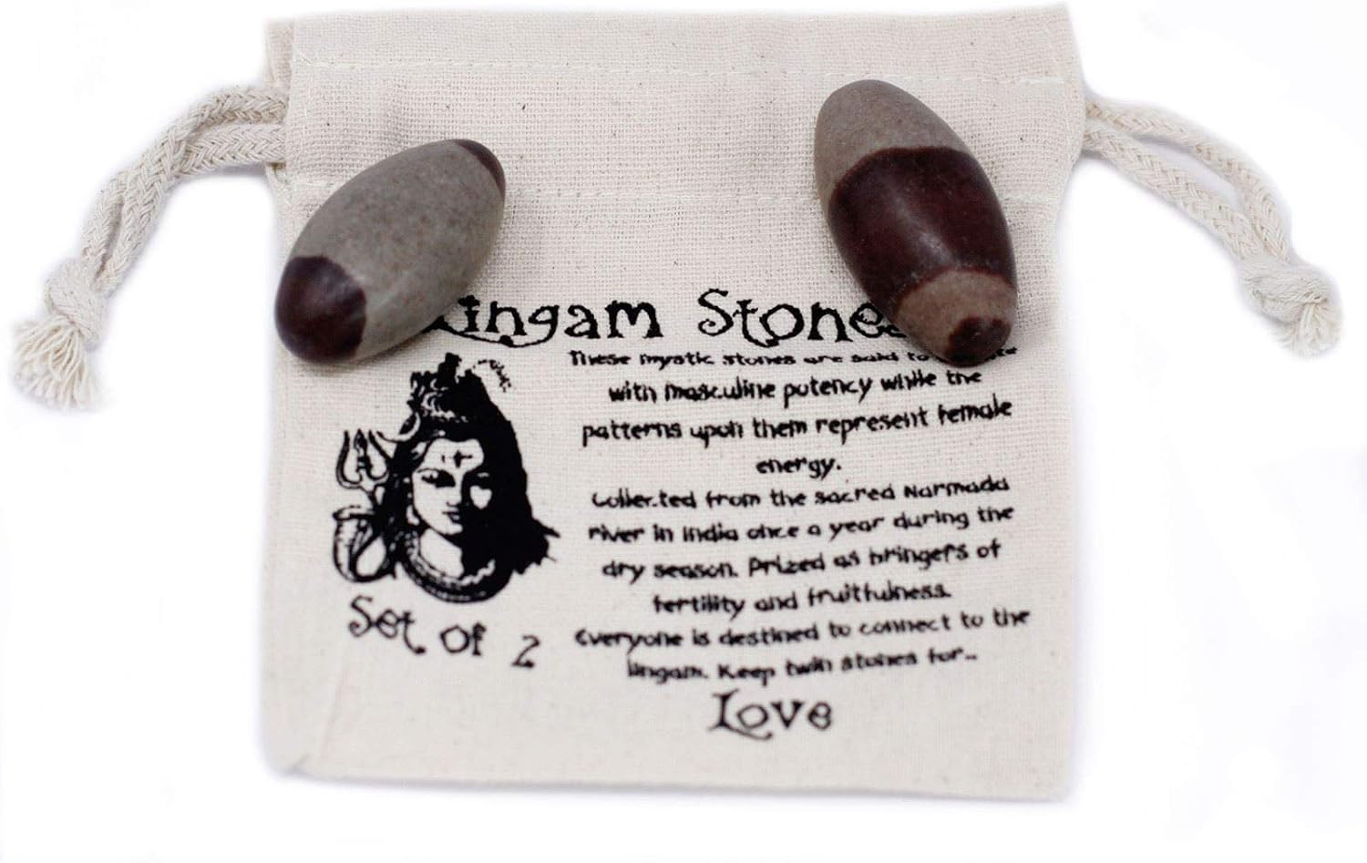 Shiva Lingam Stones - 2 x 2 Inch Stones for Love - Narmada River - Image 3