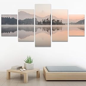 SIGNWIN 5 Panel Canvas Wall Art Modern Art...