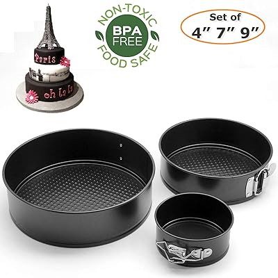 3-Piece Non-stick Springform Pan Set for Cheesecake Kuwait Ubuy