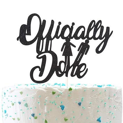 Officially Done Cake Topper Divorce Cake Topper Single Af