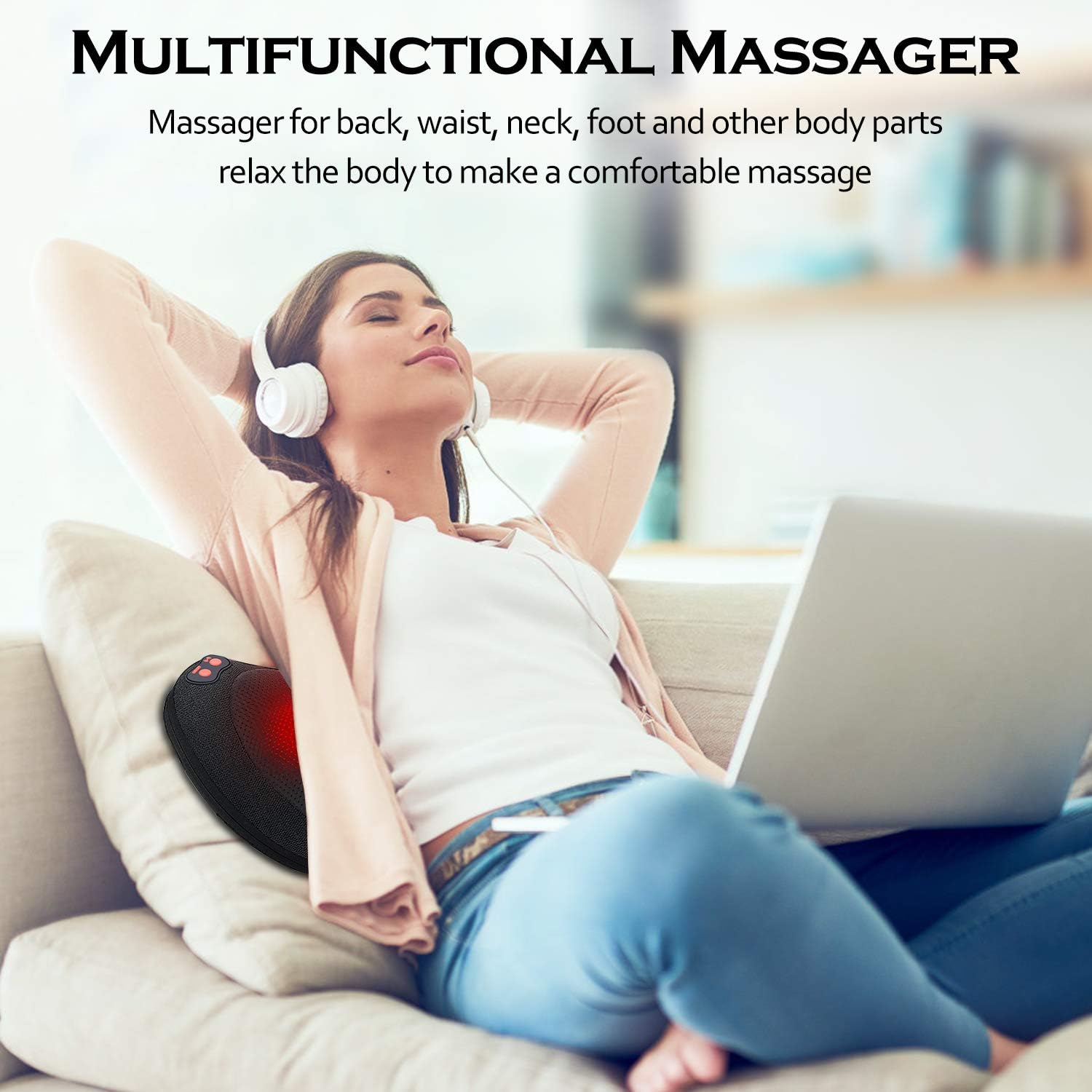 Papillon Back Massager,Shiatsu Neck Massager for Pain Relief,Electric Shoulder Foot Massage Pillow with Heat, Birthday Gifts for Men/Women/Wife/Husband,Deep Tissue Kneading for Waist,Legs,Body Muscle: Health & Personal Care
